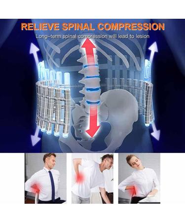 Pailon Inflatable Waist Traction Belt | Spine Lumbar Support & 360 Protection | Comfortable Unisex in Gray - International Shipping Available - Buy Online on GoSupps.com