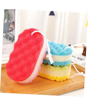 FRCOLOR 8 Pcs Bath Sponge Set - Exfoliating Loofah Ball for Adults & Kids | Ideal Household Spa Scrubber & Filter Cotton Pads - Buy Online on GoSupps.com