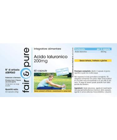 Fair & Pure - Hyaluronic acid 200mg high dose - 60 capsules - Buy Online on GoSupps.com