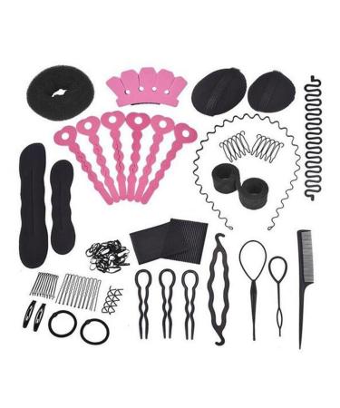 Frisier set consisting of 20 donut makers fashionable hair design styling accessory hairpins hair clips donut makers hair braiding tools for women/ girls