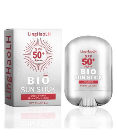 Face Sunscreen Stick SPF 50+ PA+++ Refreshing Non Greasy Sunscreen for Face and Body Moisturizing Long Lasting Water-Resistant Sun Stick Protective Rods for Women & Men