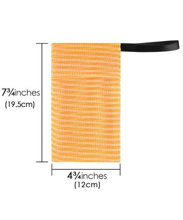Linkidea 3 Pack Stripes Soap Bag - Exfoliating Body Scrubber Shower Holder with Lanyard - Mesh Soap Saver Pouch for Bath Bar Soap - Bulk Pack 3 Packs - Buy Online on GoSupps.com