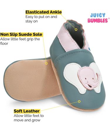 Smily Elephant Baby Shoes | Soft Sole Leather Toddler Shoes 0-6 Months - Buy Online on GoSupps.com