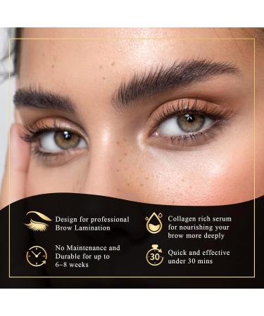DONG RHYME Brow Lamination Kit Professional Eyebrow Lamination Kit Semi-Permanent Brow Lift Kit Long Lasting 6-8 Weeks Bushy & Full Brows Easy to Use Eyebrow Lift Kit at Home DIY A-black - Buy Online on GoSupps.com