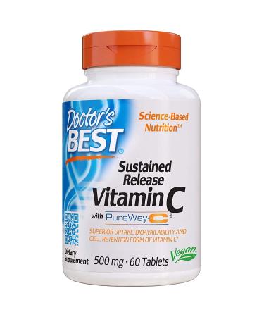 Doctor's Best Sustained Release Vitamin C with PureWay-C 500 mg 60 Tablets