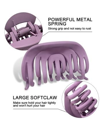 4pcs 3.5 Inch Claw Clips for Thick & Thin Hair - Strong Hold Jaw Clip for Women - Non-Slip & Stylish Hair Accessories - Style 2 - Buy Online on GoSupps.com