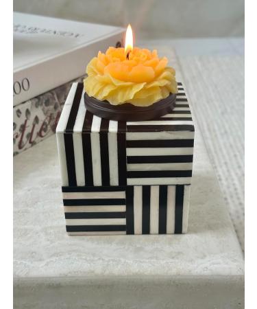Buy Rose Peony Beeswax Mini Candle 2OZ Handcrafted & All-Natural Perfect for Mother's Day Birthdays Events & Weddings - Buy Online on GoSupps.com