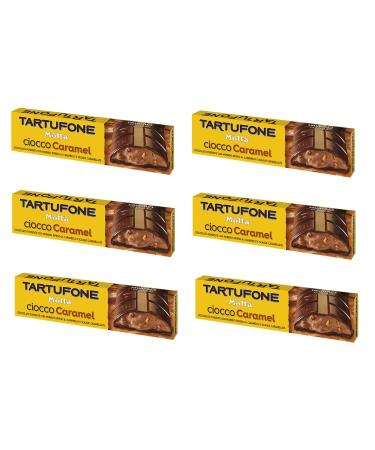 Motta Set of 6 Motta Tartufone CioccoCaramel Dark chocolate with caramel filling and caramel flakes 150 g