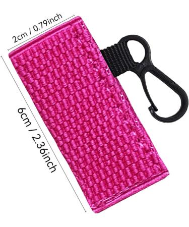 ZHUMCCY Women's lipstick keychain lipstick pouch fits most standard round and square lipsticks and lip glosses bright pink see description unisex - Buy Online on GoSupps.com