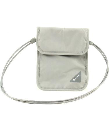 Pacsafe Coversafe X75 Anti-Theft RFID Blocking Neck Pouch Neutral Grey One Size Neutral Grey - Buy Online on GoSupps.com