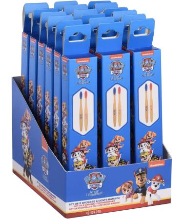 PAW Patrol Bamboo Children's Toothbrush Set - 2 Pack Gentle on Gums 100% BPA-Free Eco-Friendly Manual Toothbrush - Buy Online on GoSupps.com