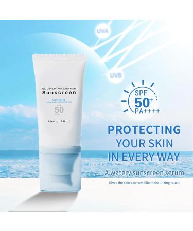Centella Sunscreen SPF 50+ PA++++ | Calming Moisture Daily Sun Serum | No White Cast | Korean Skincare - Buy Online on GoSupps.com