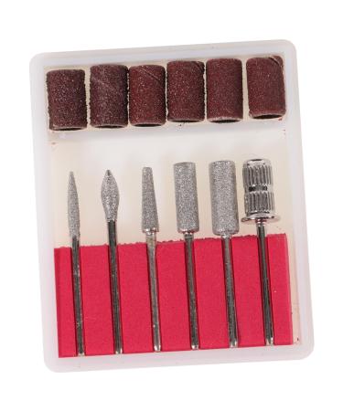 BESPORTBLE 1 Set Nail Polisher Acrylic Nails Tote Bag Organizer Insert Beginner Nail Tools Nail Drill Bits Nail Sand Bands Nails Drill Bits Stainless Steel. Silicone. Quartz. Ceramics