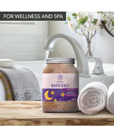 Soothing Bathing Salt 1300g - Natural Essential Oils Sandalwood Bergamot & Lavender for Relaxation & Good Sleep | 1.3 kg Body Care Solution - Buy Online on GoSupps.com