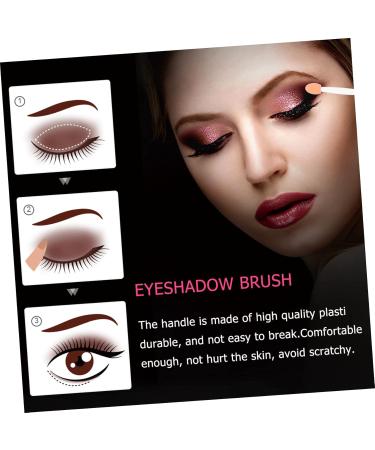 VINTORKY 100pcs Double Ended Eyeshadow Brush Eye Makeup Sponge Double-sides Eye Brush White Plastic - Buy Online on GoSupps.com