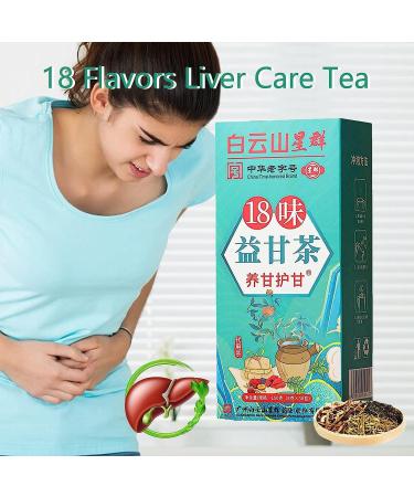 MEPRFROT 18 Flavors Liver Care Tea 18 of Protection Tea Daily Nourishing Tea Nourishing and Protecting Tea Everyday Tea Healthy Function (1 box) 5 g - Buy Online on GoSupps.com