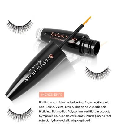 EssyNaturals Eyelash and Brow Growth Serum - Irritation-Free Formula - 2 Pack - Buy Online on GoSupps.com