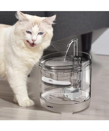 NPET Cat Water Fountain WF050TP 1.5L Automatic Pet Drinking Fountain - Replacement Faucet Kit Included - Buy Online on GoSupps.com