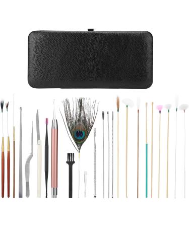 Stainless Steel Ear Wax Removal Tool Kit - 23 Piece Classic Black Set for Clear Ear Canal - Home Ear Care Supplies - Buy Online on GoSupps.com