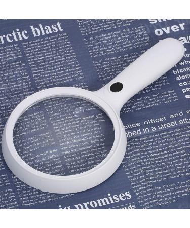 Magnifying Glasses Vision aids LED Handheld Magnifying Glass with Light Handheld Illuminated Super High Clarity Lightweight for Seniors Low Vision Books Pages Magazines Newspapers and Maps Statio - Buy Online on GoSupps.com