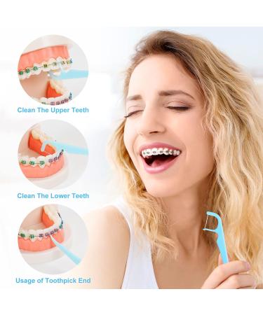 Mild Mint Braces Flossers for Adults & Kids - 150 Count Orthodontic Flossers for Braces - Gentle Dental Floss Picks with Dispenser - Teeth Cleaning - 3 Pack (50 Count Each) - Buy Online on GoSupps.com