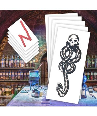 Death Eater & Wizard Scar | 10-Pack | Halloween Costume Ideas | MADE IN THE USA | Skin Safe | Removable