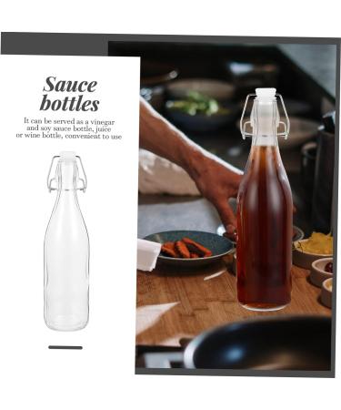 Ciieeo 2pcs Glass Snap Bottle Homebrew Transparent Bottle 27X7X7CM Transparent - Buy Online on GoSupps.com