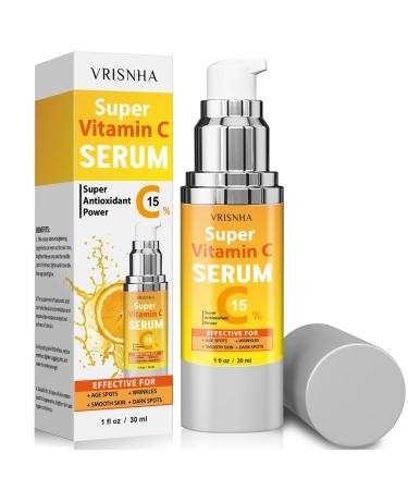 Super Vitamin C Serum for Women Over 50 - Advanced Anti-Aging Formula - Peptides Niacinamide Collagen Hyaluronic Acid - Face Lift Serum for Mature Skin Wrinkles