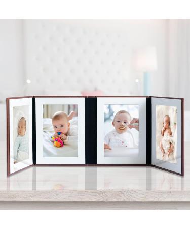 YK Artwood Photo Album 4x6 Brown Color with Gift Box - Leather Picture Album for Wedding, Family, Anniversary, Birthday - Set of 4 - Buy Online on GoSupps.com