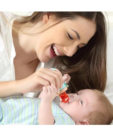Jingling Fruit Pacifier Feeder - Safe Silicone Teething Tool for Babies | Soft Vegetable & Fruit Food Feeder - Buy Online on GoSupps.com