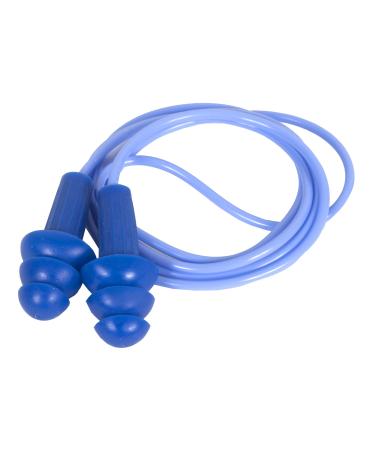 Jackson Safety Metal Detectable Reusable Corded Foam Ear Plug 31dB NRR Blue Universal Size Bulk Pack (Case of 400 Pairs) 13822