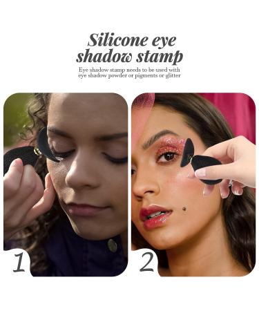 Minkissy Eyeshadow Stamp Crease Tool - Silicone Eye Shadow Applicator for Easy Cut Crease Makeup - Portable and Convenient Eye Makeup Tool for Women - Buy Online on GoSupps.com