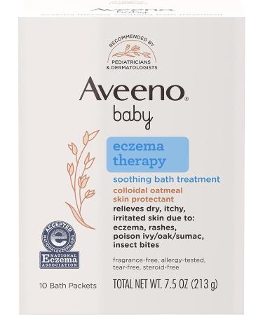 Aveeno Baby Eczema Therapy Bundle: Cream, Bath Treatment & Nighttime Balm for Eczema Relief - Buy Online on GoSupps.com