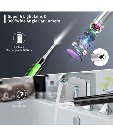 Enjoyee Wireless Ear Wax Removal Kit with 1080P HD Ear Camera for iPhone, iPad & Android - Black - Buy Online on GoSupps.com