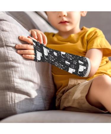 Cats Print Hand Socks for Splint Wrist & Thumb Spica Wrap Liner | Arm Cast Cover Sleeve for Men & Women | Medium Size - Buy Online on GoSupps.com