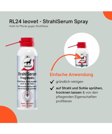 RL24 LeoVet Rayserum Spray | Premium Hoof Oil for Horses | Treat Cod Care & Jet Rot | Heal Cracks & Promote Hoof Health | 200ml - Buy Online on GoSupps.com