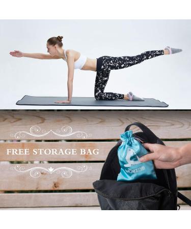 Muezna Non Slip Yoga Socks 4 Pack - Women's Anti-Skid Pilates Barre Hospital Socks - Size 5-10 - Black/Coral Pink/Coffee/Ice Blue - Buy Online on GoSupps.com