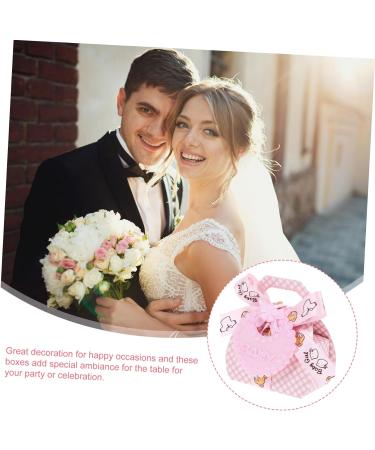 Alipis 12pcs Packing Boxes Party Candy Jars Wedding Candy Boxes Treat Boxes Cookie Boxes Biscuit Boxes Wedding Supplies Small Favor Boxes Decor Baby Non-woven Fabric Small Candies Gift Pink 6.5x3.8x8cm - Buy Online on GoSupps.com