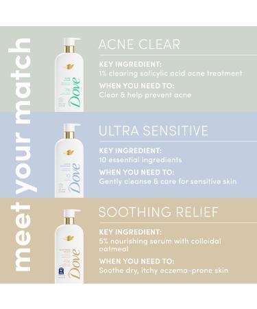 Dove Serum Body Wash Ultra Gentle hydrating cleanse with only 10 essential ingredients 18.5 Fl Oz - Buy Online on GoSupps.com