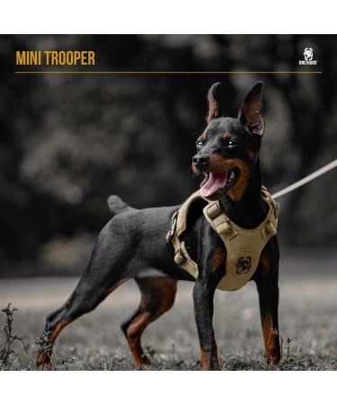 Oneigris Dog Harness and Leash Set | Mini Trooper Puppy Dishes with Control Handle for Extra Small to Medium Dogs - Brown XXS - Buy Online on GoSupps.com