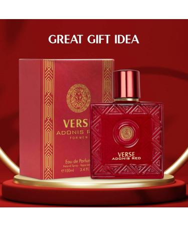 NovoGlow Verse Adonis Red for Men - 100ml Eau De Parfum Spray for Men - Long Lasting Fruity Warm & Floral Fragrance Smell Fresh All Day Long Gift for Men for All Occasions 3.4 Fl Oz (Pack of 1) - Buy Online on GoSupps.com