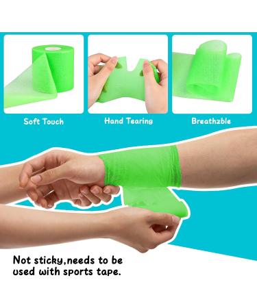 6 Rolls Foam Underwrap Bandage Sports Pre-wrap Athletic Tape Elastic Sports Non-Woven Fabric Wrap Tapes for Athletes Sports Trainers First Aid Injury Packages 2.75 x 30 Yards(6 Colors) - Buy Online on GoSupps.com