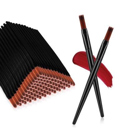 100 pieces of one-way make-up lip brush small lip applicators portable lip glass brushes concealer brush for lips eyebrows cosmetic tools