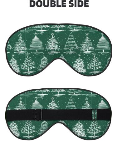 Adjustable Double-Sided Christmas Trees Sleep Mask | Soft Eye Covers for Perfect Shading & Reduced Eye Edema | International Shipping Available - Buy Online on GoSupps.com