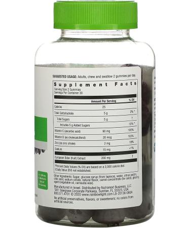 Rainbow Light Counter Attack Elderberry Gummies with Vitamin C, D & Zinc - 60 Count - Buy Online on GoSupps.com