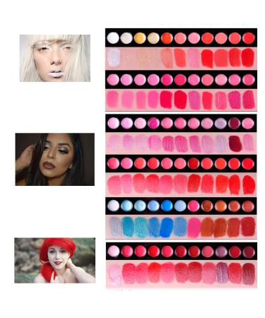 VERONNI 66 Colors Lipstick Palette - Professional Shimmer & Matte Lip Gloss Makeup Palette - Buy Online on GoSupps.com