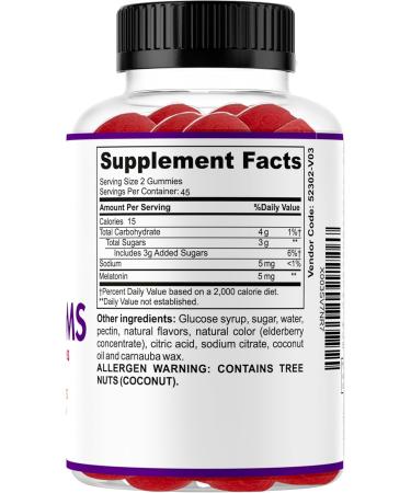 Restful Calm Sleep Gummies for Adults - Vegan Strawberry Sleep Aid | 90 Chewable Gummies | Stress Support & Relaxation - 2 Month Supply - Buy Online on GoSupps.com