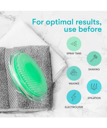 Beenax Exfoliating Brush - Razor Bump and Ingrown Hair Treatment - Shaving Irritation Solution for Smooth Skin - Men and Women - Buy Online on GoSupps.com