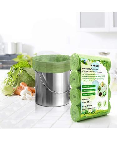 Bioma Plus 5L Compostable Garbage Bags - 80 Thick Degradable Bags for Kitchen & Garden Waste | Eco-Friendly Green Solution - Buy Online on GoSupps.com