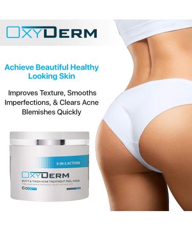 Acne Clearing Peel Pads for Butt & Thighs - Eliminate Pimples, Blemishes & Ingrown Hairs - For Men & Women - Buy Online on GoSupps.com